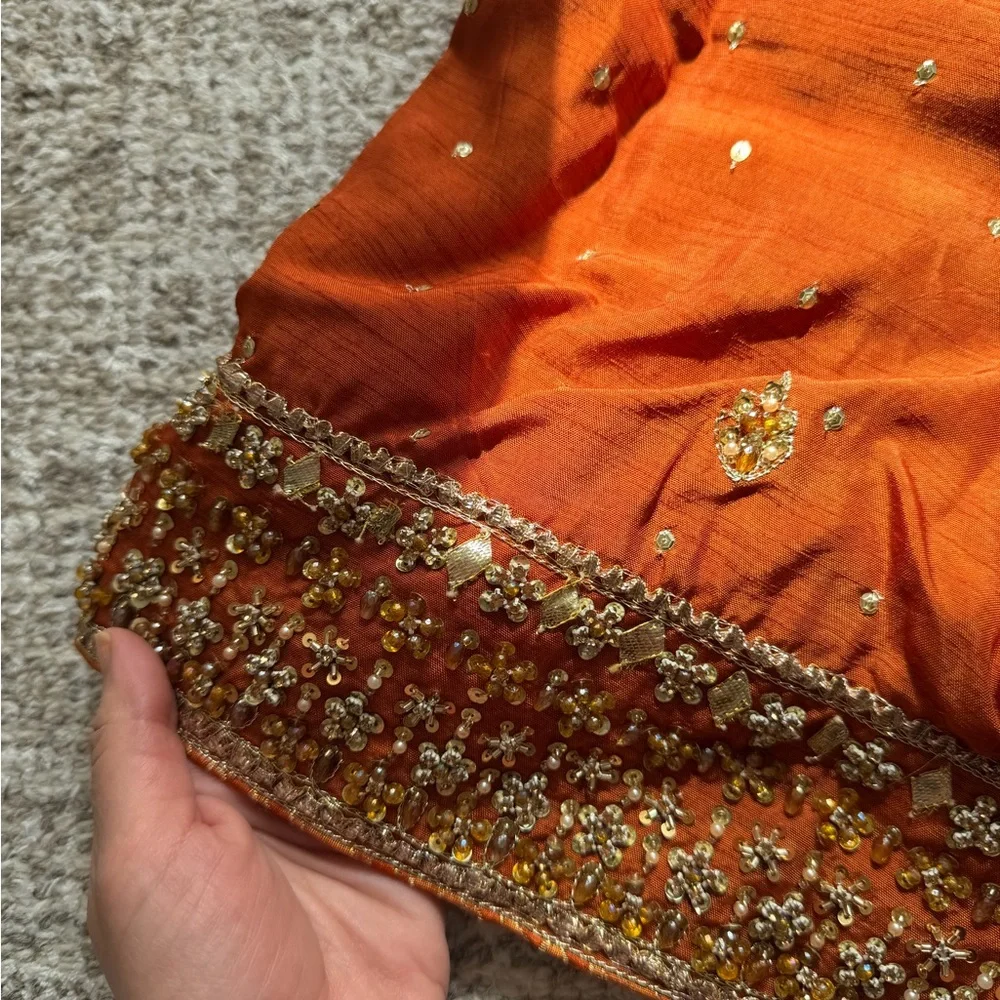 Kanwal Malik Orange Sharara Suit - Picture 6 of 11